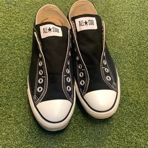 Black Converse slip ons size 8.5 Mens